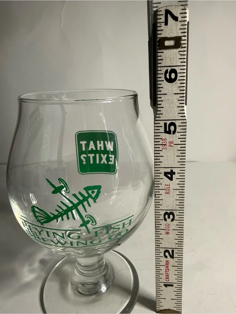 Flying Fish Brewing Co What Exit? Tulip Beer Glass